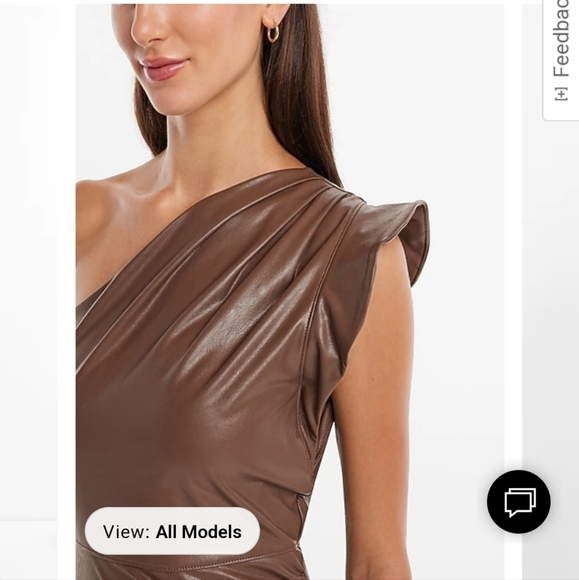 EXPRESS FAUX LEATHER DRESS BNWT - Picture 4 of 6